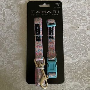 Tahari matching leash and collar set